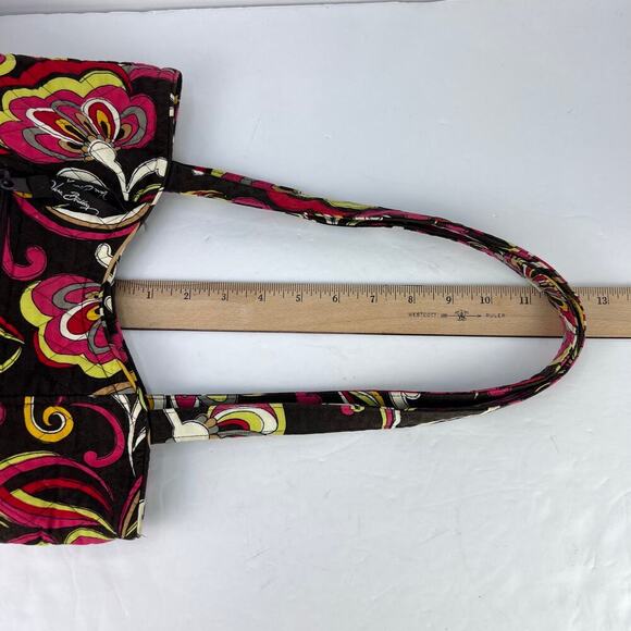2 Piece Vera Bradley Retired Puccini Shopping Tote & Wallet Brown Yellow Red - Picture 11 of 14